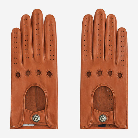 CD4010 (cognac) - Women's Italian Leather Driving Gloves — photo 1 of 10