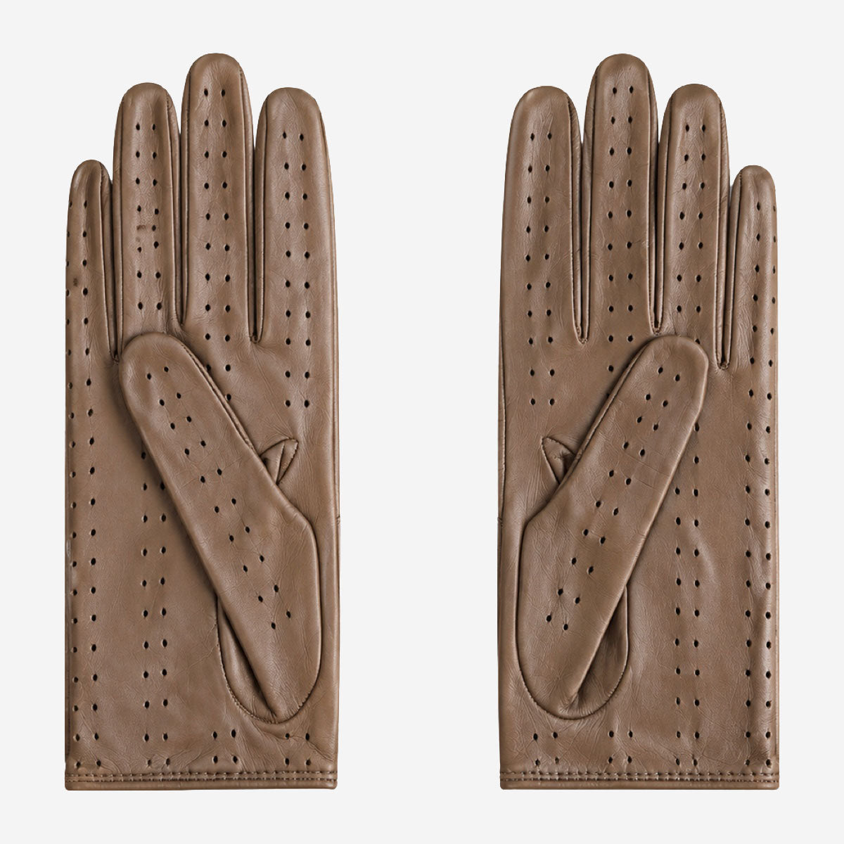 CD4378 (camel) - Women's sporty Italian leather driving gloves — photo 2 of 10