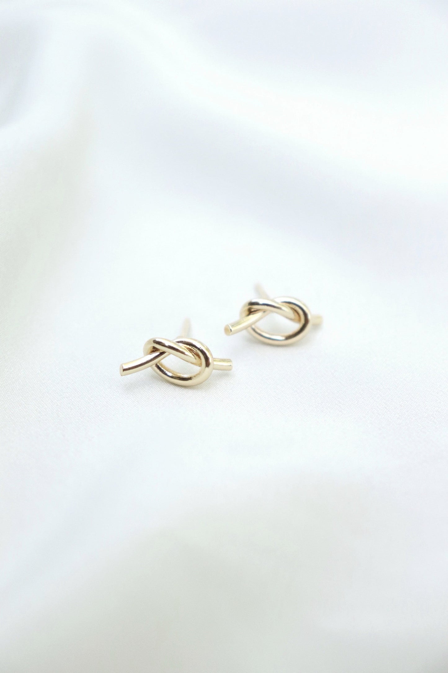 Tie The Knot Earrings - Stainless Steel (Silver and Gold)