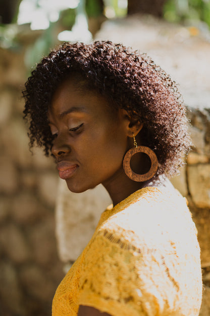 Makaya Earrings - Mahogany