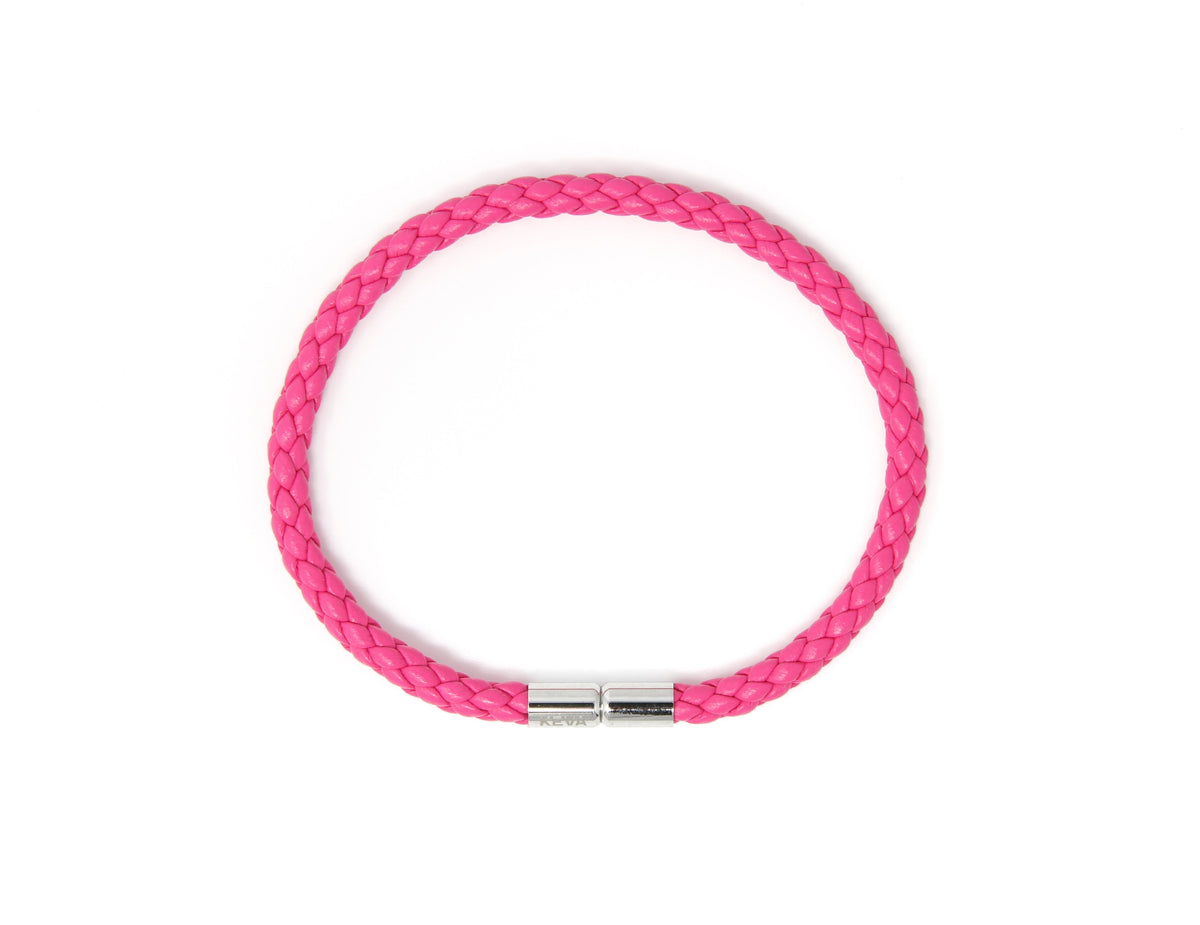 Hot Pink Braided Bracelet