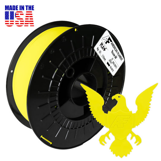 Gelbes AF 1,75 mm PLA+ Filament für Farblithophane