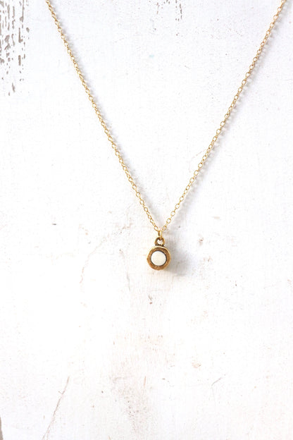 Jillian Necklace: Gold Bone