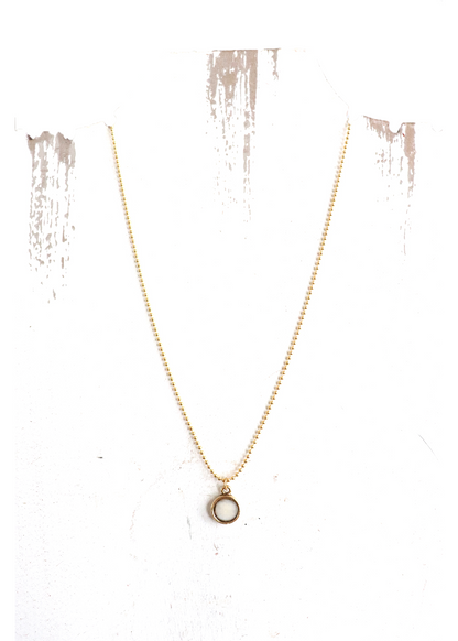 Angie Necklace - Gold Bone