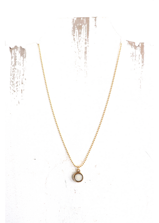 Angie Necklace - Gold Bone