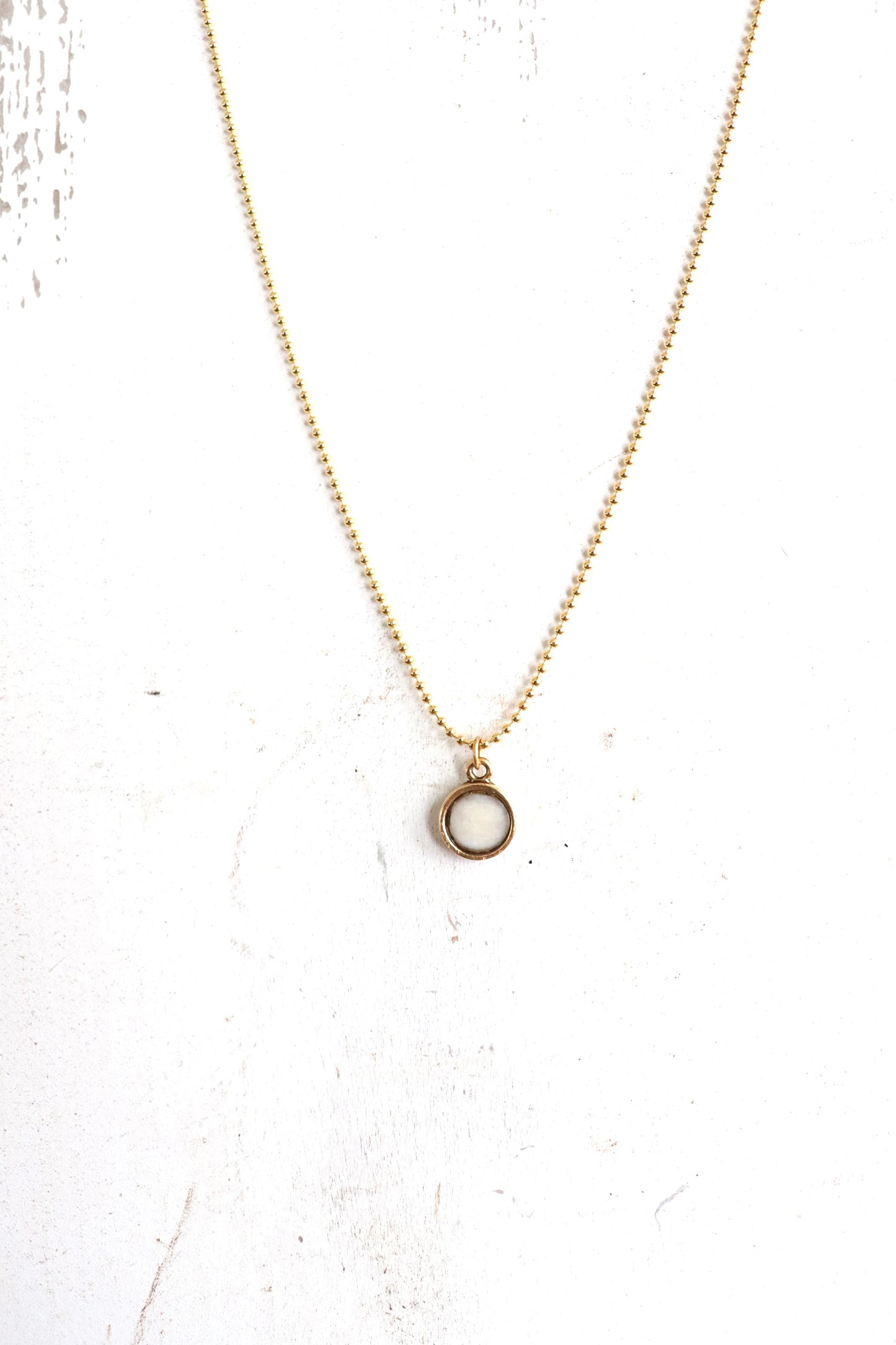 Angie Necklace - Gold Bone