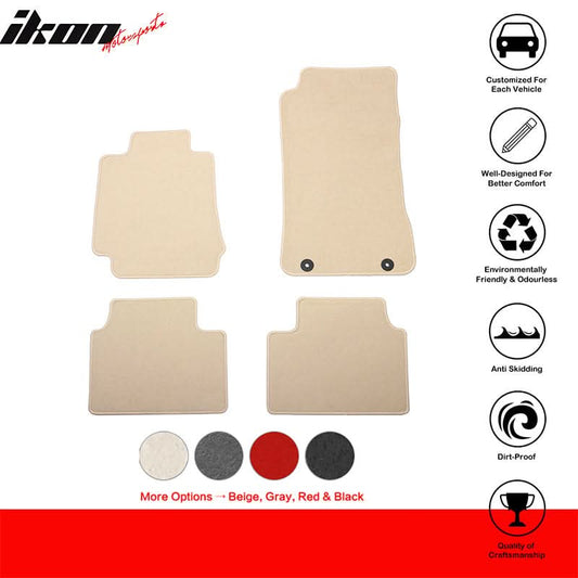2017-2024 Alfa Romeo Giulia OE Beige Front Rear Floor Mat Carpet Nylon — photo 1 of 10
