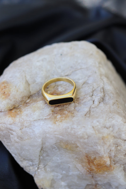 Rev Ring - Gold/Black (Size options) WATER PROOF