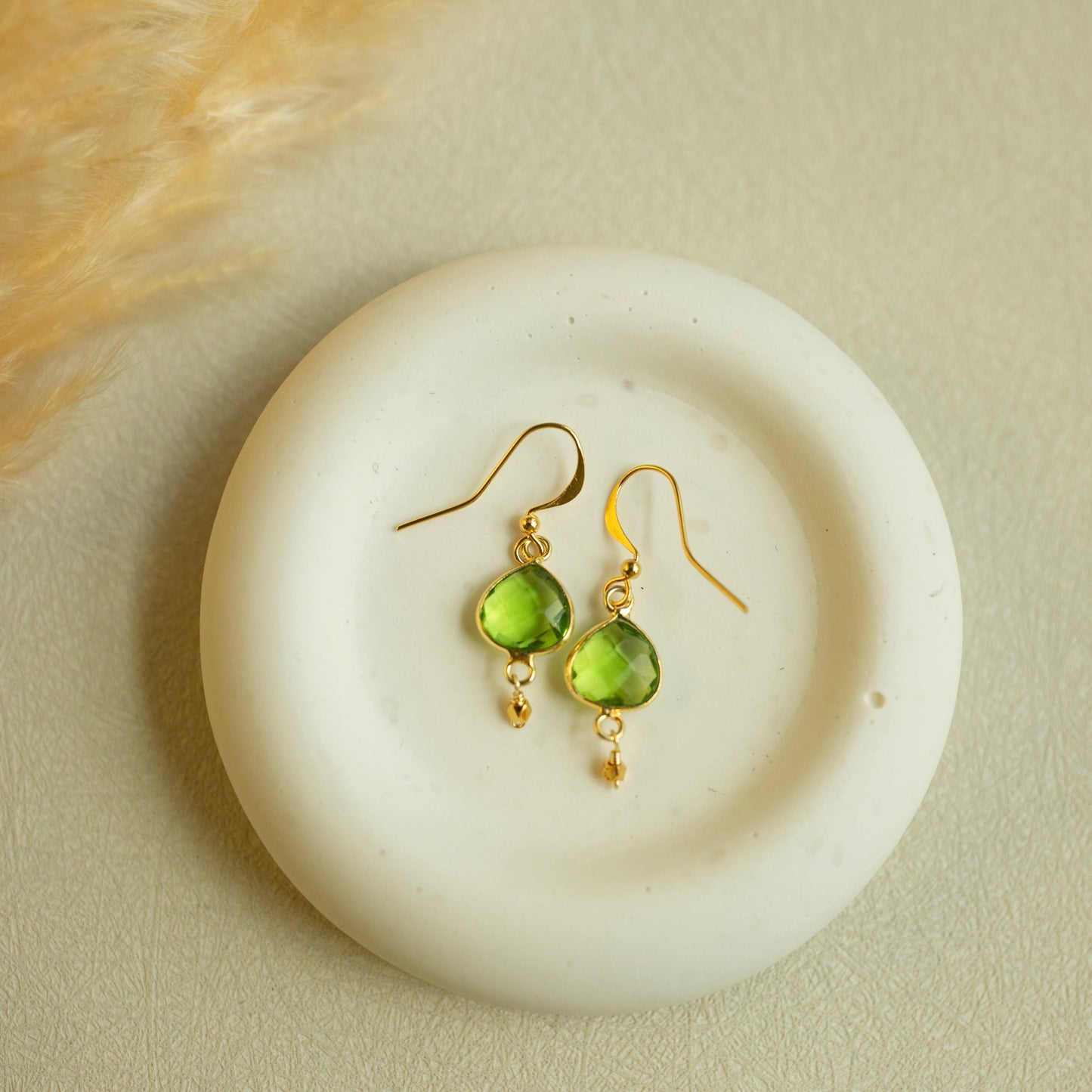 Peridot Ballet Drop Earrings