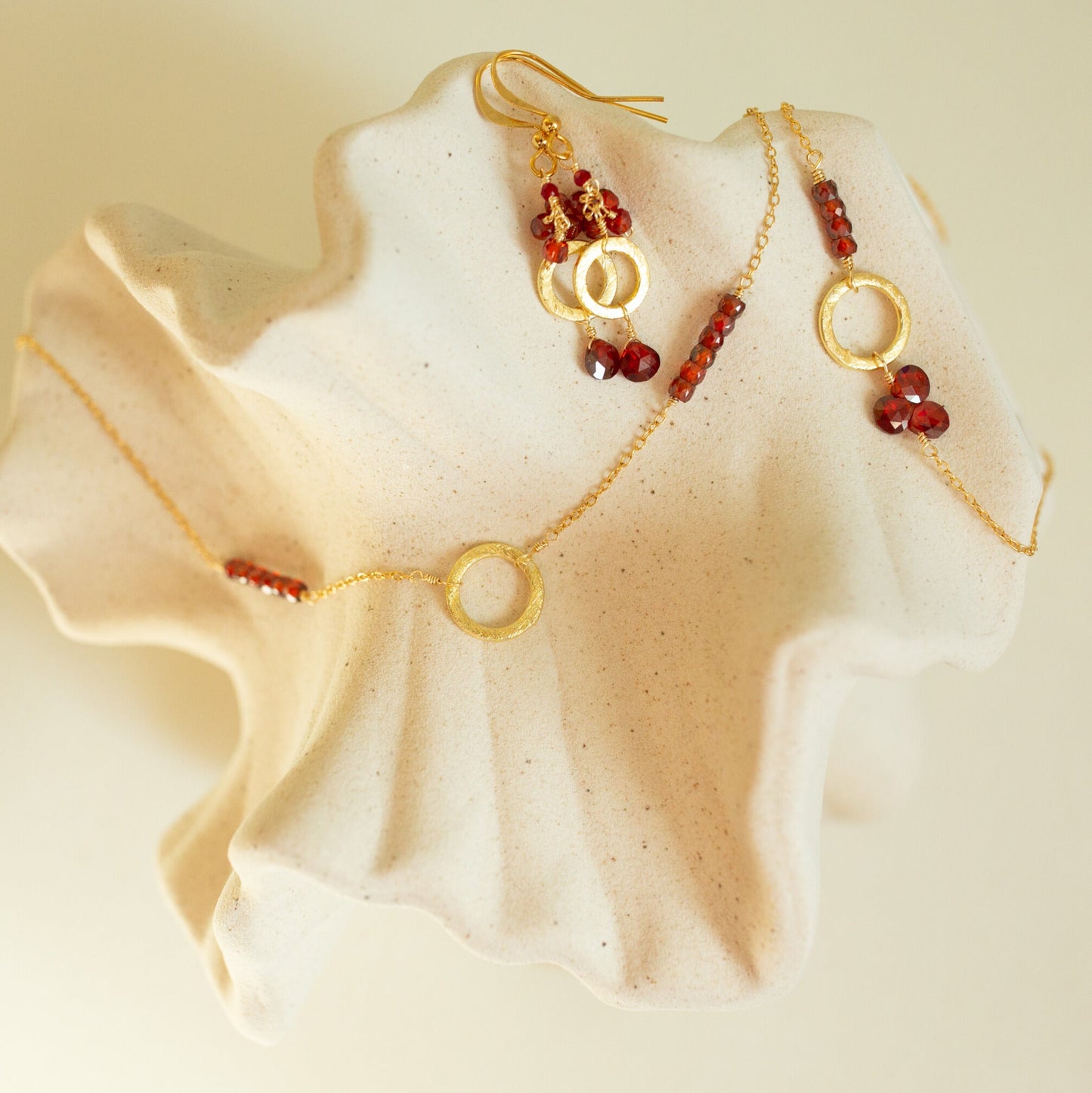 Garnet Solara Necklace