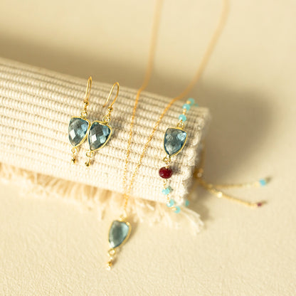 Green Amethyst Silver Isla Collection