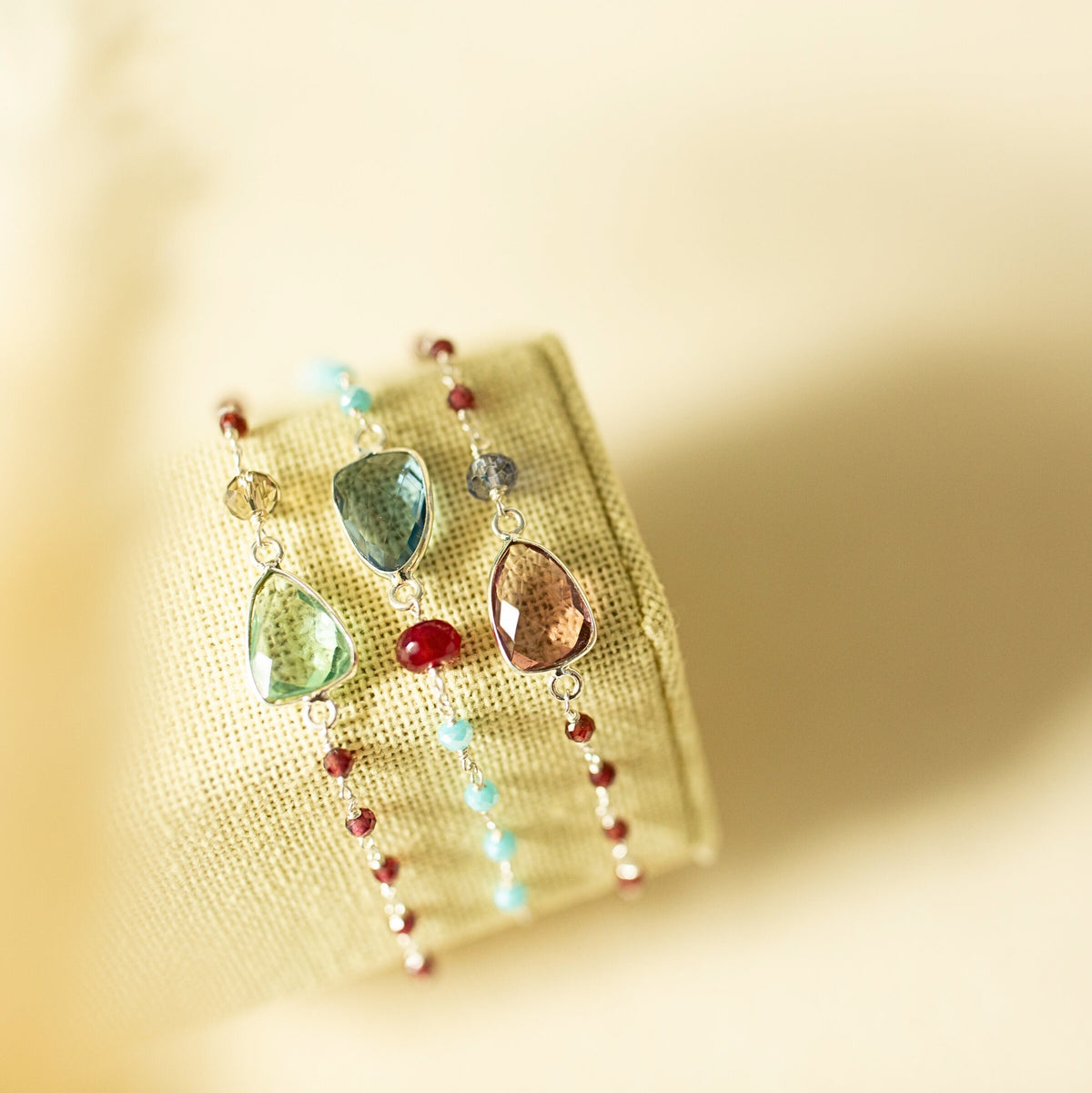 London Blue Quartz Silver Isla Bracelet