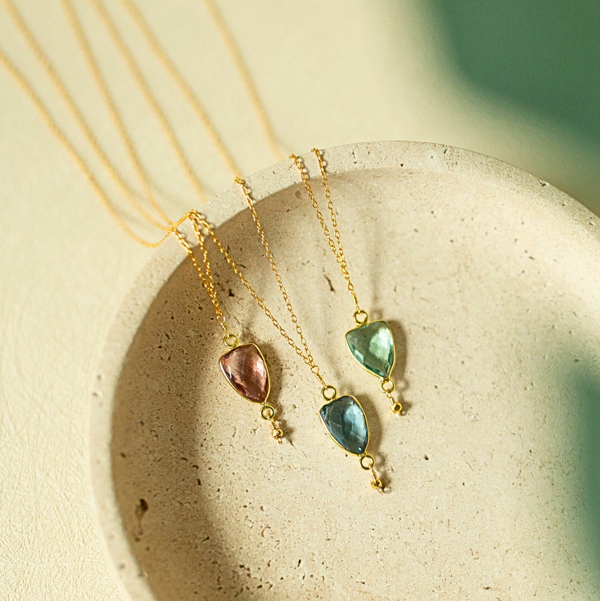 Green Amethyst Silver Isla Necklace
