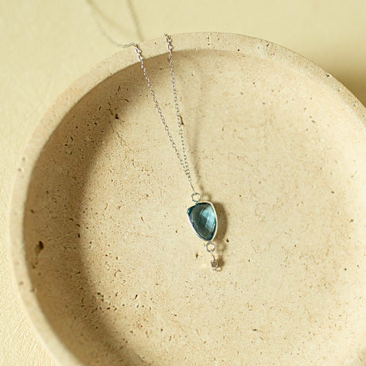 London Blue Silver Isla Necklace