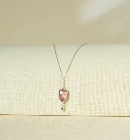 Rhodolite Garnet Gold Isla Necklace