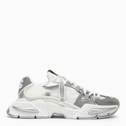Dolce&Gabbana Air Master Silver/White Fabric Sneaker