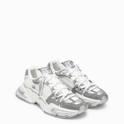 Dolce&Gabbana Air Master Silver/White Fabric Sneaker