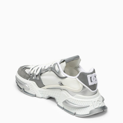 Dolce&Gabbana Air Master Silver/White Fabric Sneaker