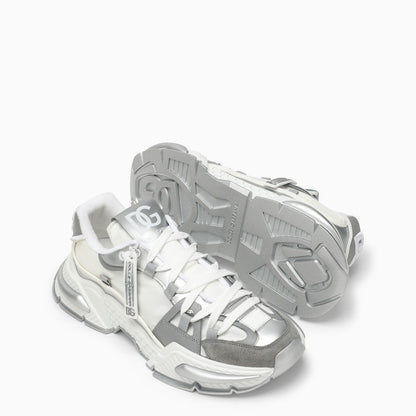 Dolce&Gabbana Air Master Silver/White Fabric Sneaker