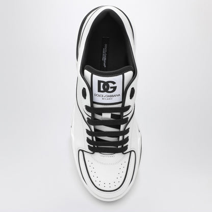 Dolce&Gabbana New Roma White/Black Leather Low Sneaker