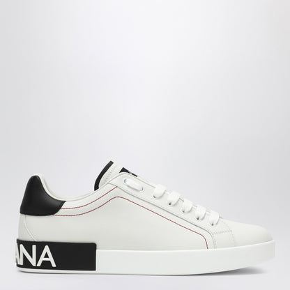 Dolce&Gabbana Portofino White/Black Leather Trainer