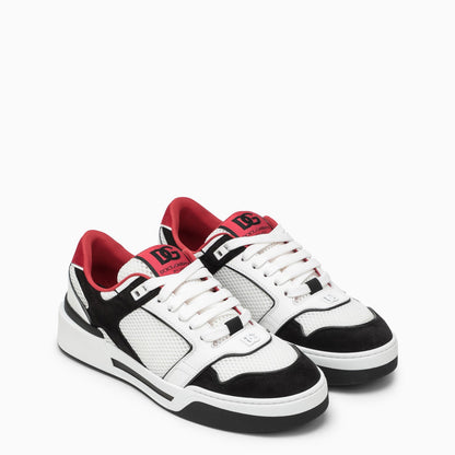 Dolce & Gabbana Black And White Leather Trainer