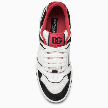 Dolce & Gabbana Black And White Leather Trainer