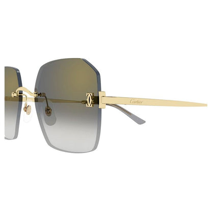 CARTIER Elegant Women's Metal Sunglasses - CT0591S Mini Style