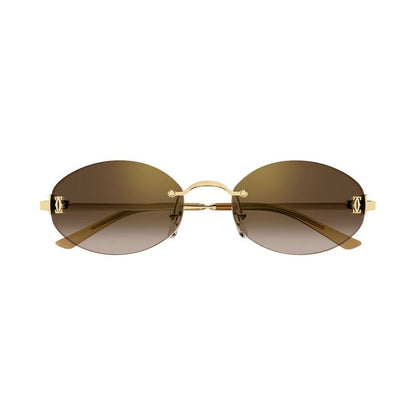CARTIER Elegant Women's Metal Sunglasses