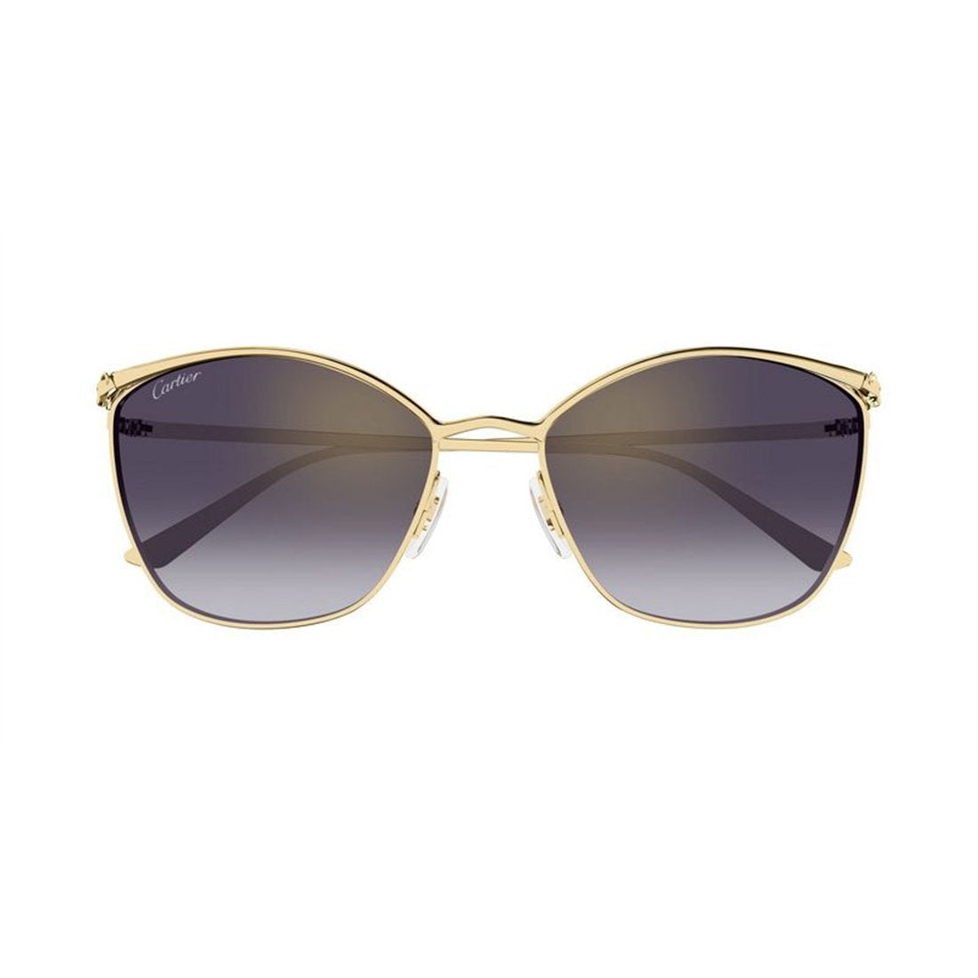 CARTIER Stylish Women's Mini Metal Sunglasses