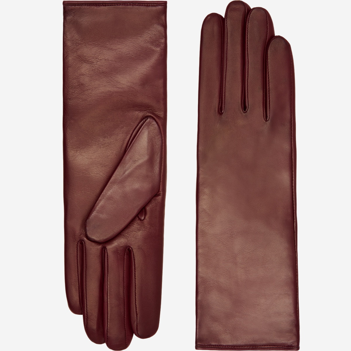 Camilla (xb) - Italian long leather winter gloves with luxurious cashmere lining — photo 3 of 10