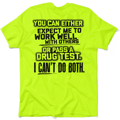 I Can't Do Both - Safety Yellow T-Shirt — photo 1 of 3