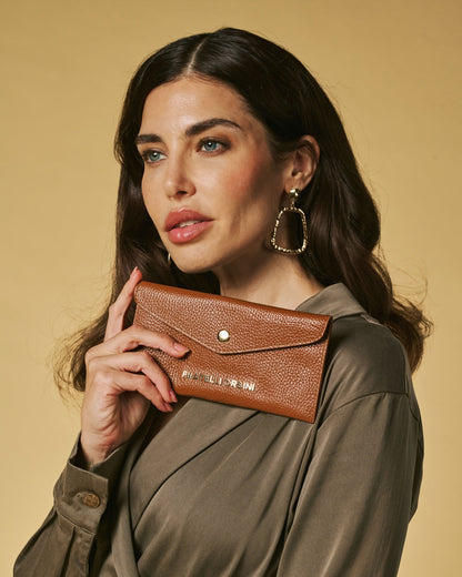 Carmina (cognac) - Italian calf leather women’s wallet — photo 1 of 6