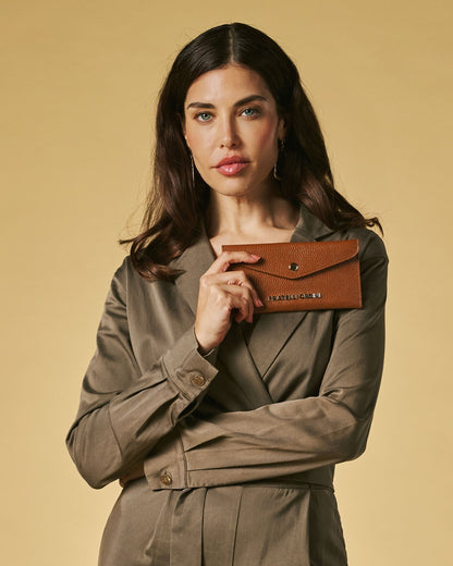 Carmina (cognac) - Italian calf leather women’s wallet — photo 5 of 6