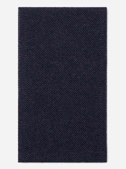 Riccardo (blue & brown) - Italian cashmere scarf with pattern — photo 4 of 10