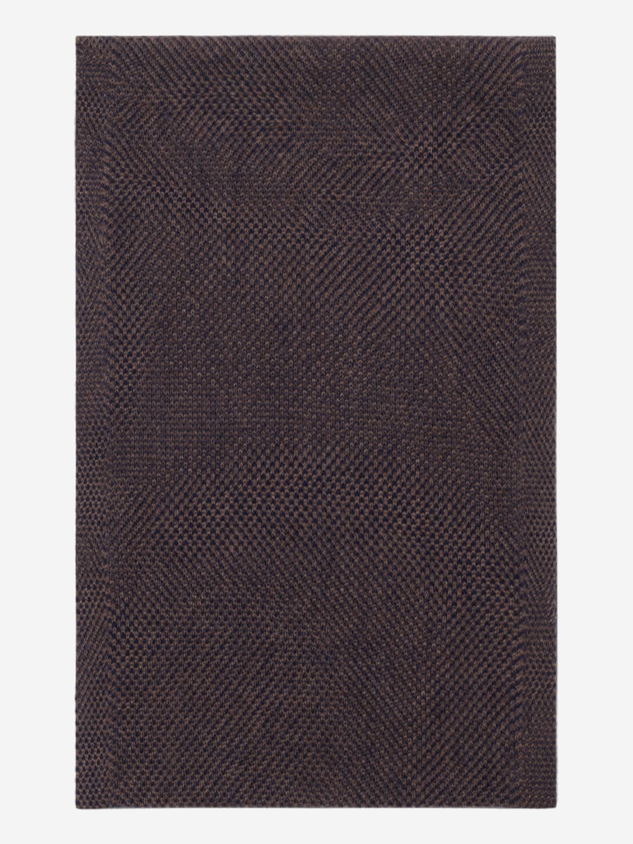 Riccardo (brown & blue) - Italian cashmere scarf with pattern — photo 3 of 8