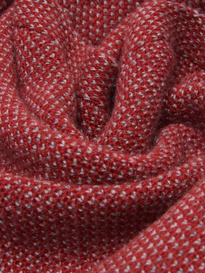 Riccardo (red & grey) - Italian 100% cashmere scarf with pattern — photo 5 of 10