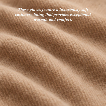 FC34 (xb) - Women's Italian touchscreen cashmere lined leather gloves — photo 4 of 9