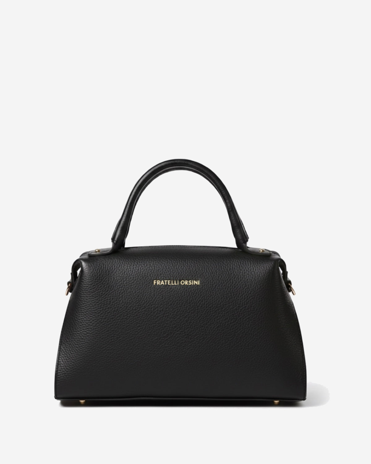 Cecilia (black) - Italian calf leather women’s handbag (with shoulder strap) — photo 2 of 8