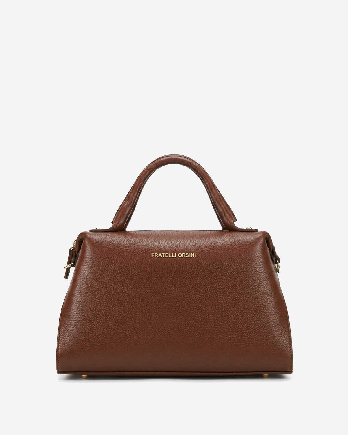 Cecilia (brown) - Italian calf leather women's handbag (with shoulder strap) — photo 1 of 8