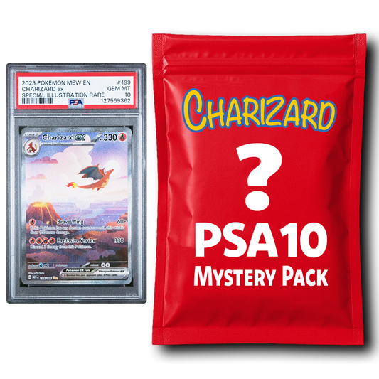 Sobre Misterioso Charizard PSA 10 – Paquete de Cartas Pokémon Graduadas