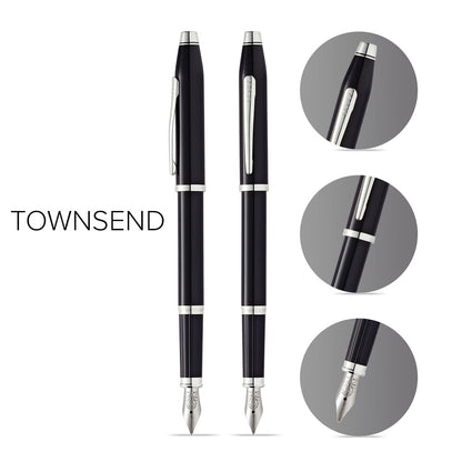 Century® II Black Lacquer Fine Nib Fountain Pen