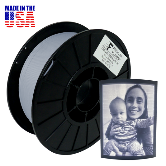 Cool Lithophane Grau AF 1,75mm PLA Filament – erstellt von Lithophane Maker!