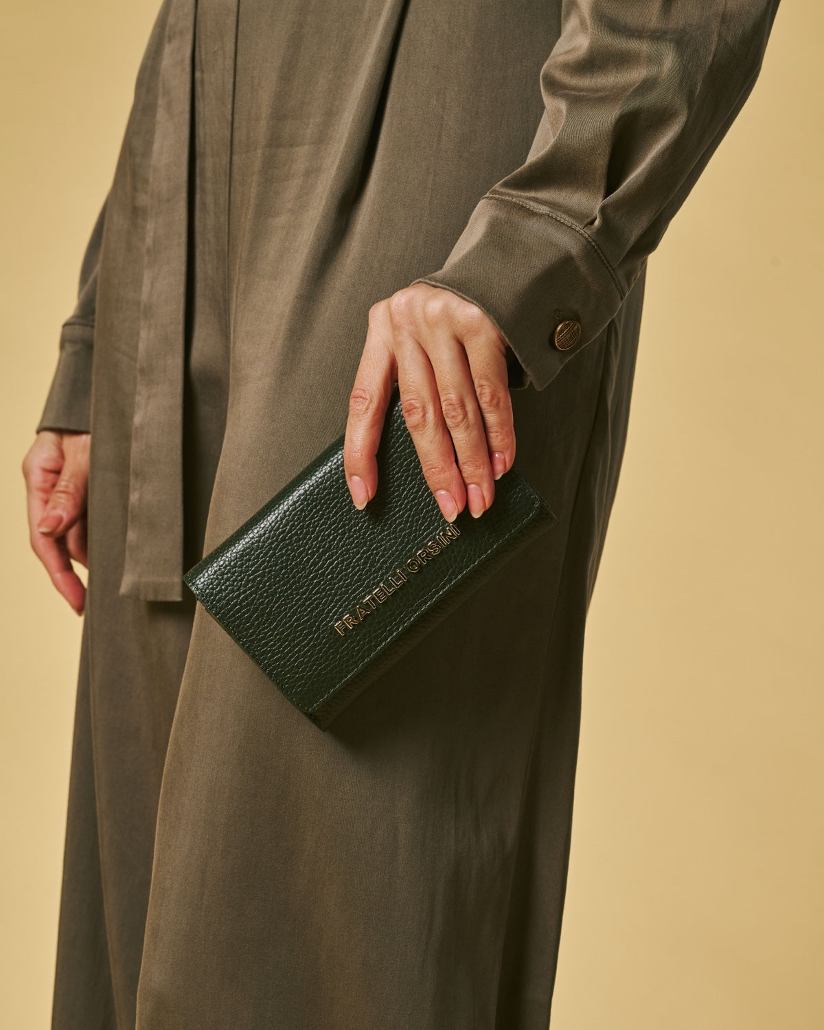 Costanza (green) - Italian calf leather women’s wallet — photo 2 of 4