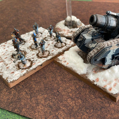 3x3' Double-Sided 'Cracked Earth + Snow' F.A.T. Mat Battle Gaming Mat — photo 4 of 5