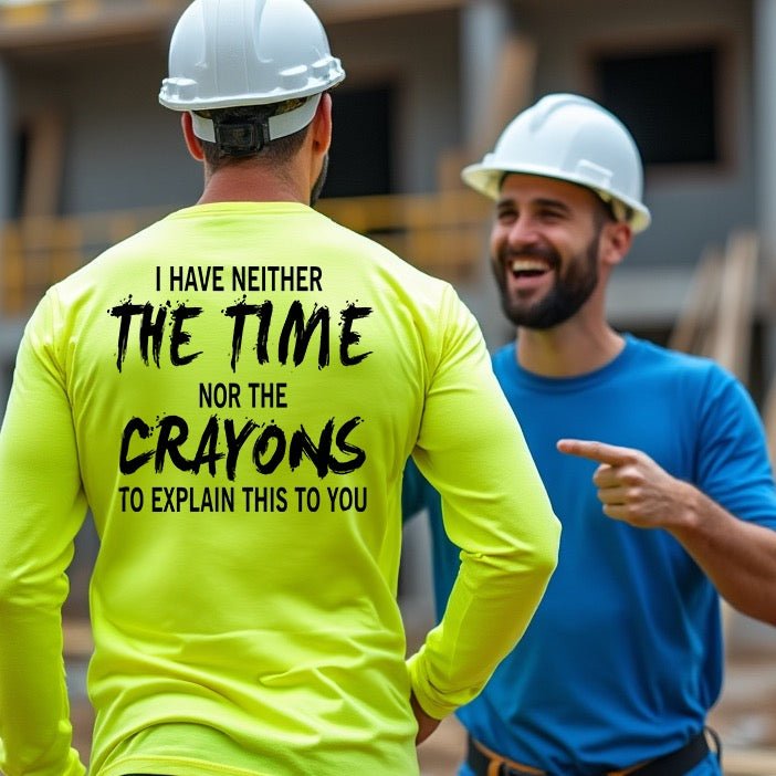 Crayons - Long Sleeve Hi-Vis Safety Yellow Shirt — photo 2 of 3
