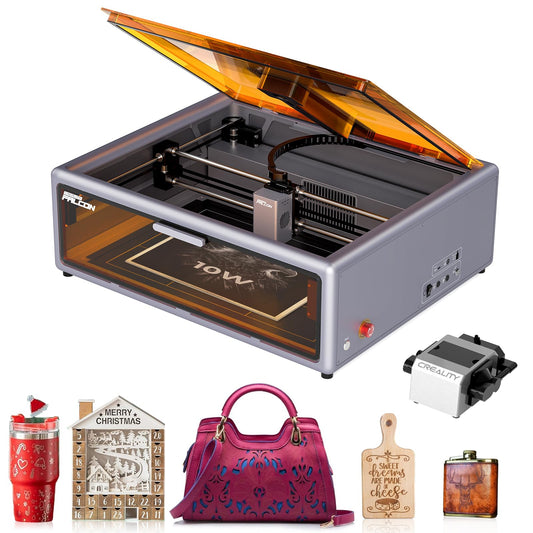 Creality Falcon A1 10W Laser Engraver, Enclosed Laser Cutter with Air Assist, HD Camera Positioning, Beginner-friendly, Class 1 Safety Laser Engravering Machine for Wood and Metal, Acrylic — photo 1 of 10