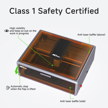 Creality Falcon A1 10W Laser Engraver, Enclosed Laser Cutter with Air Assist, HD Camera Positioning, Beginner-friendly, Class 1 Safety Laser Engravering Machine for Wood and Metal, Acrylic — photo 8 of 10