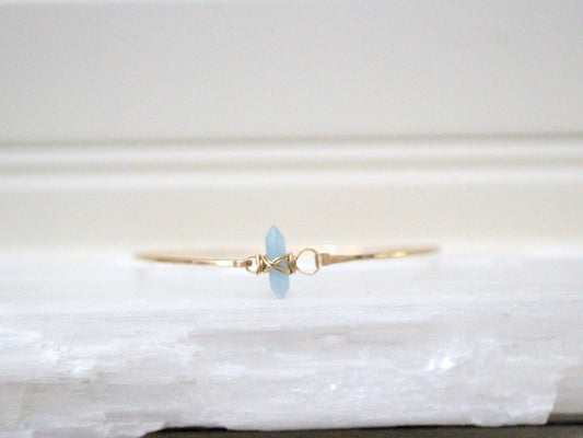 Crest Bracelet - Aquamarine