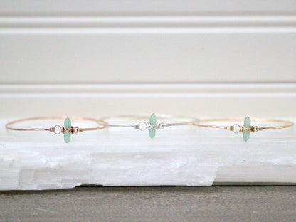 Crest Bracelet - Green Aventurine